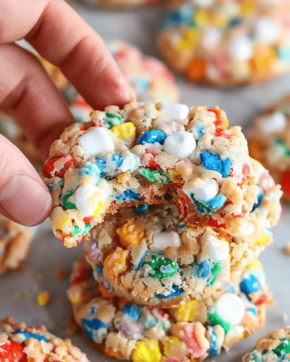 Fruity Pebble Marshmallow Cookies: Easy Treats for Everyone