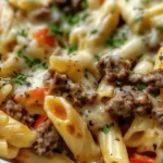 Philly Cheesesteak Pasta