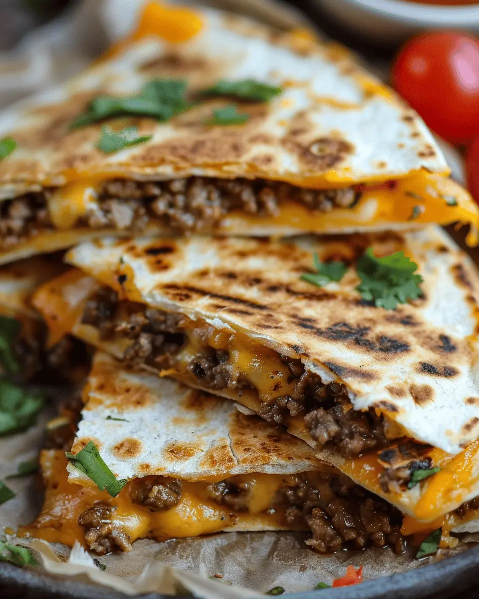 Smashburger Quesadillas: Easy Recipe with Turkey Bacon and Chicken Ham