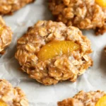Healthy Peach Oatmeal Breakfast Cookies
