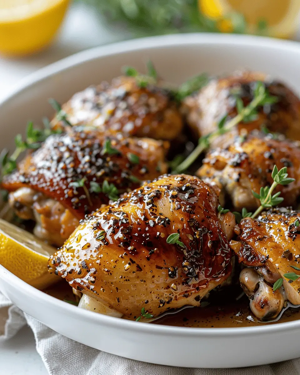 Maple Dijon Roasted Chicken Thighs: Juicy Comfort in Every Bite