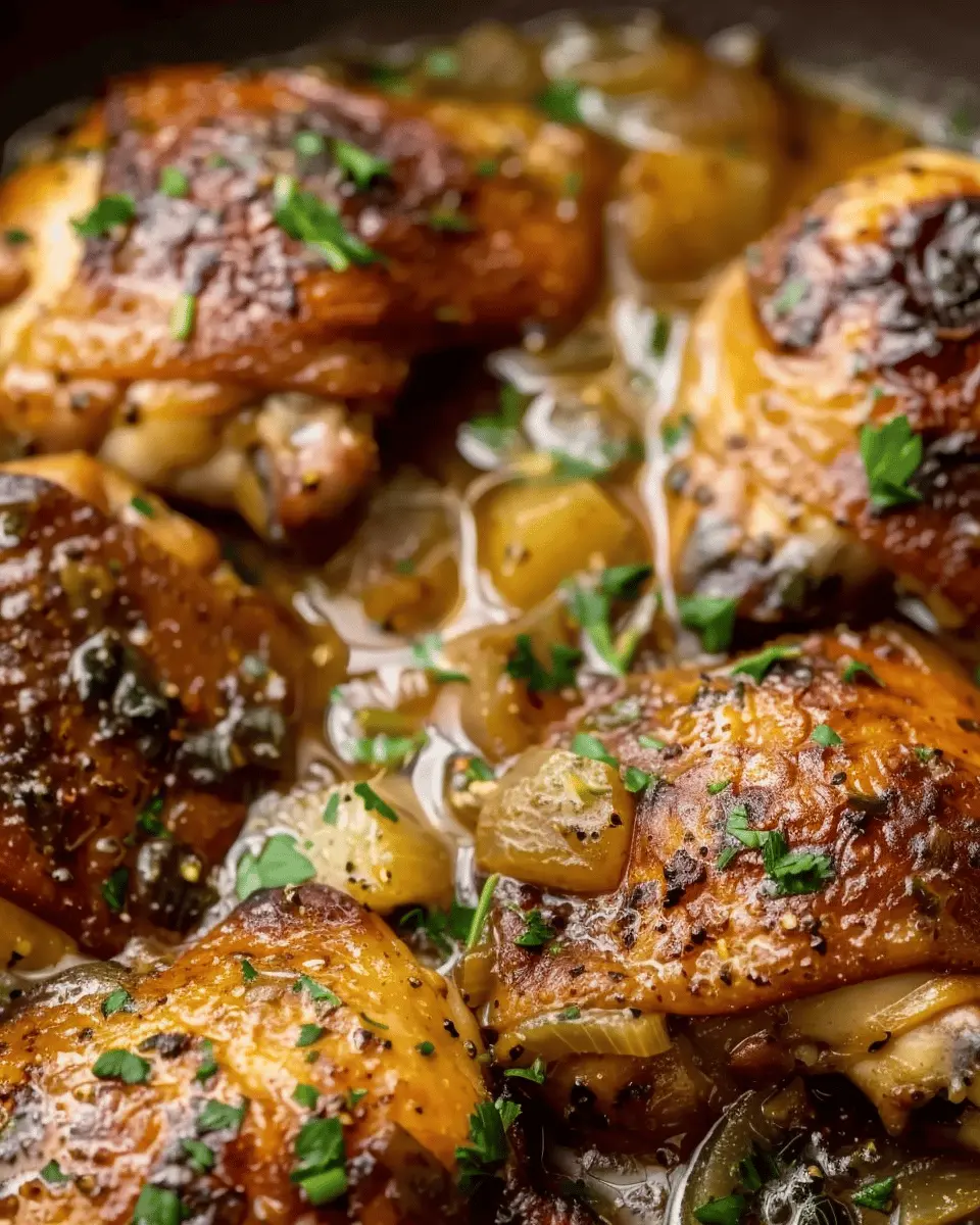 Apple Cider Braised Chicken Thigh: Easy Comfort Food Delight