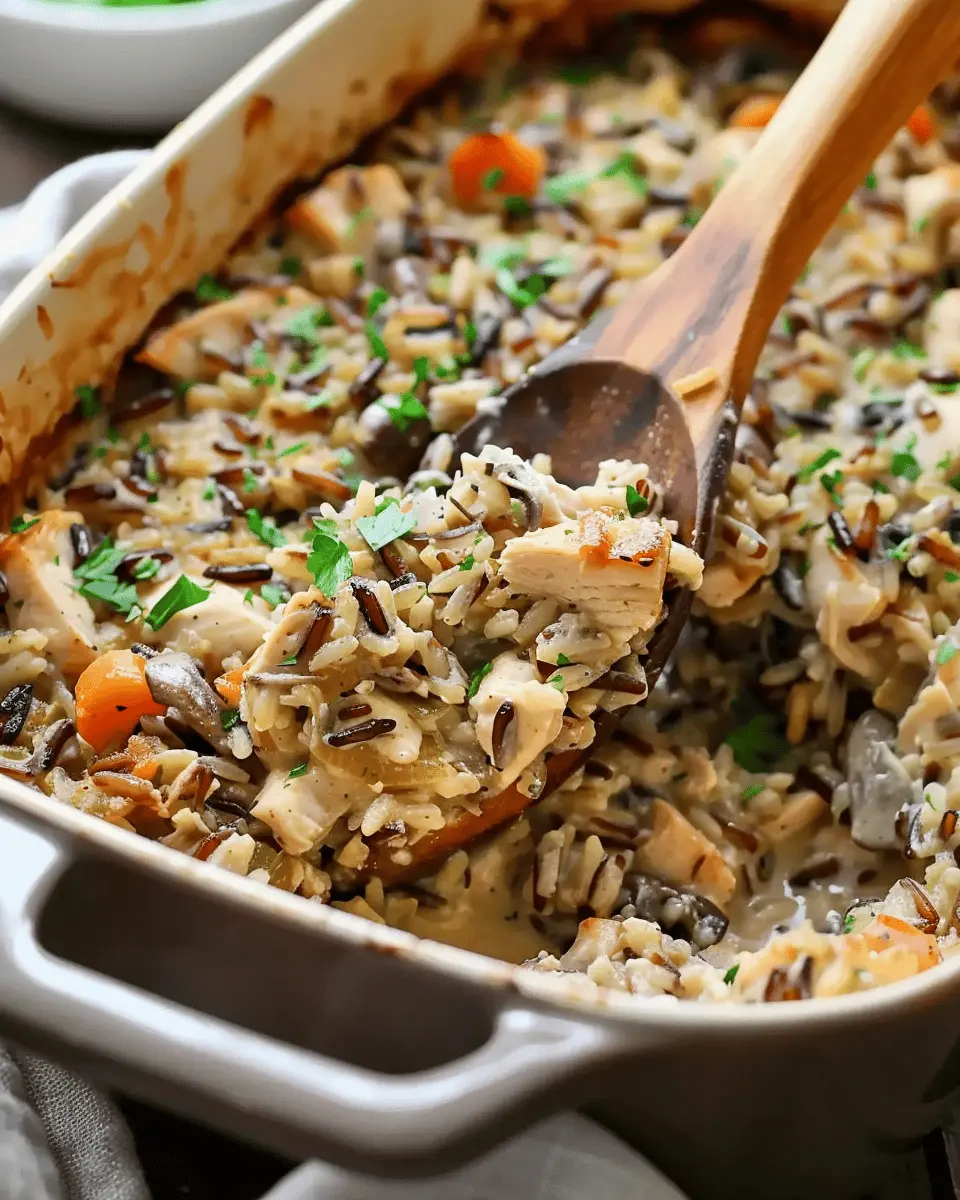 Chicken Wild Rice Casserole Recipe: Cozy Comfort Food with Turkey Bacon
