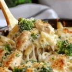 Chicken and Broccoli Alfredo Bake