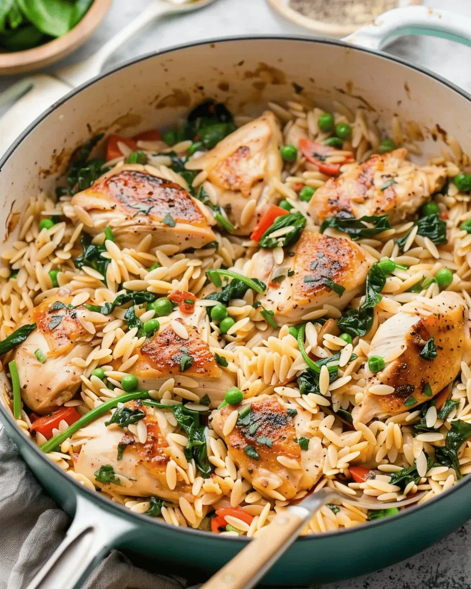 One Pot Chicken Orzo: Easy and Flavorful Family Delight
