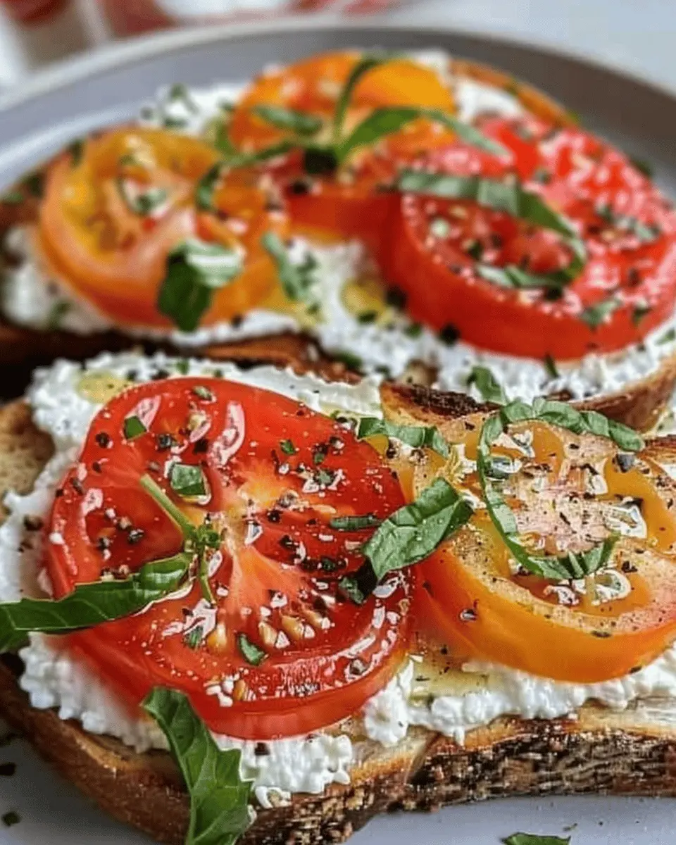 Tomato and Cottage Cheese Toast: The Best Easy & Healthy Snack