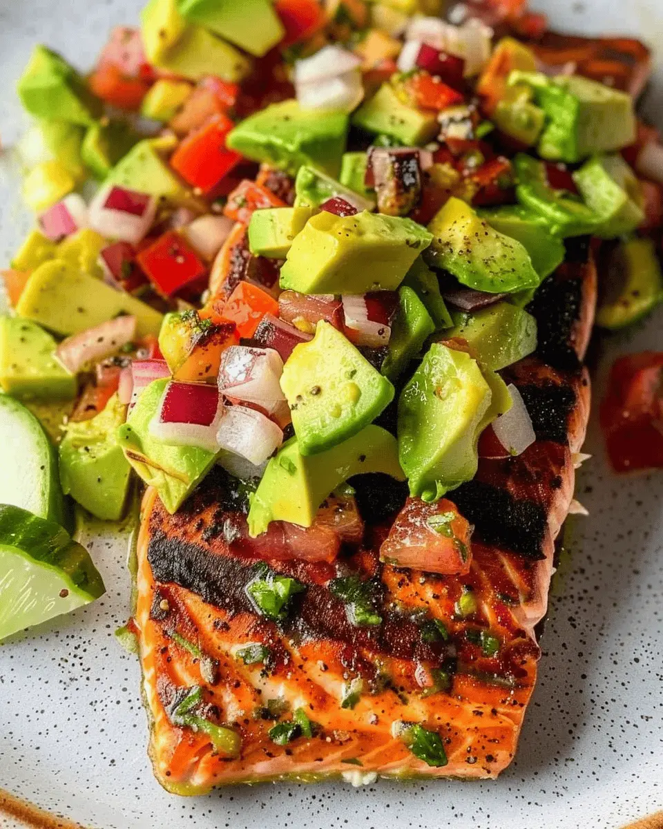 Grilled Salmon with Avocado Salsa: Easy, Fresh, and Flavorful Delight