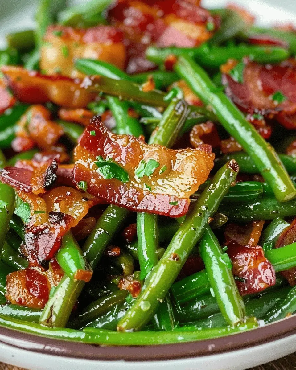 Quick and Easy Southern Turkey Bacon and Green Beans Recipe Delight