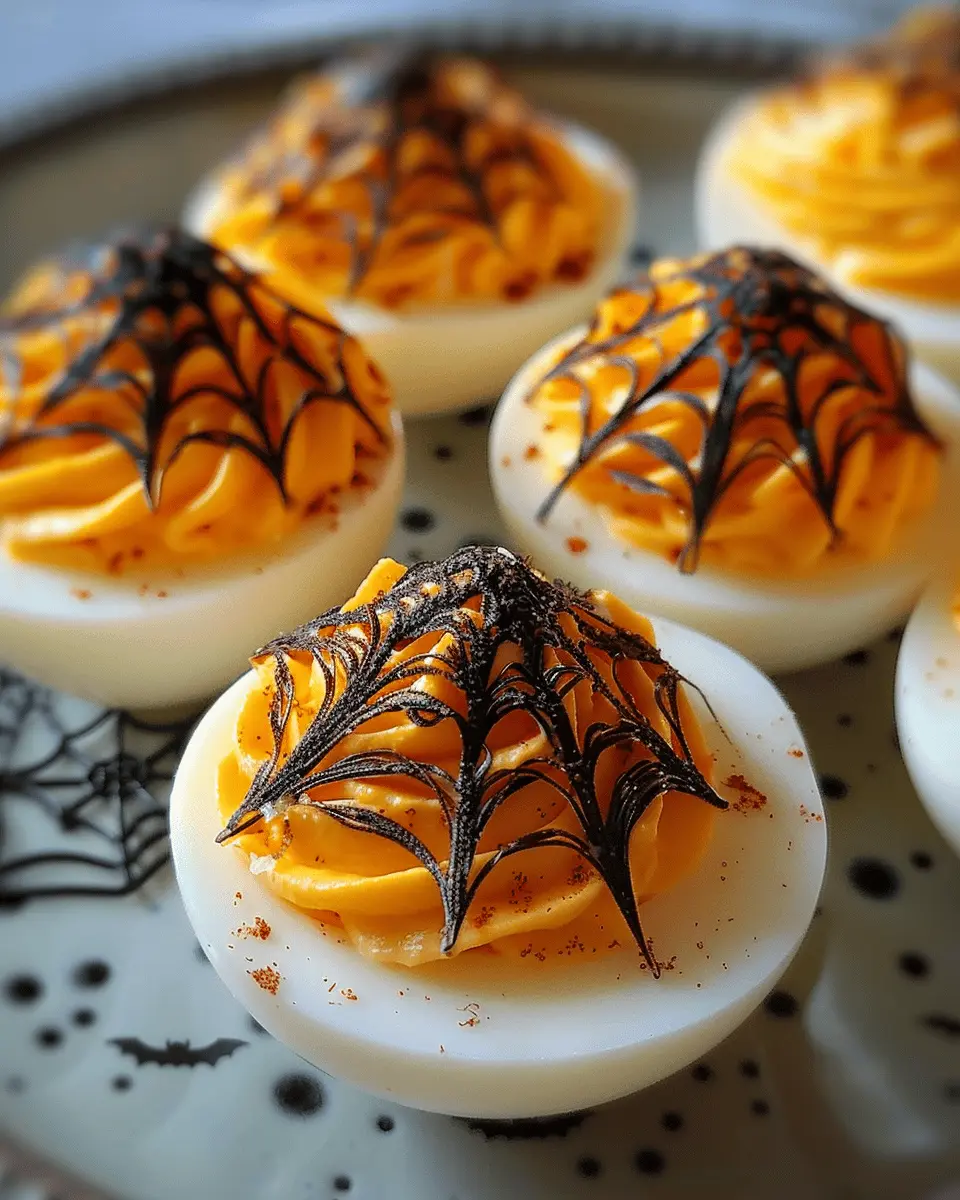 Spooky Spiderweb Deviled Eggs: A Fun Twist for Your Halloween Feast