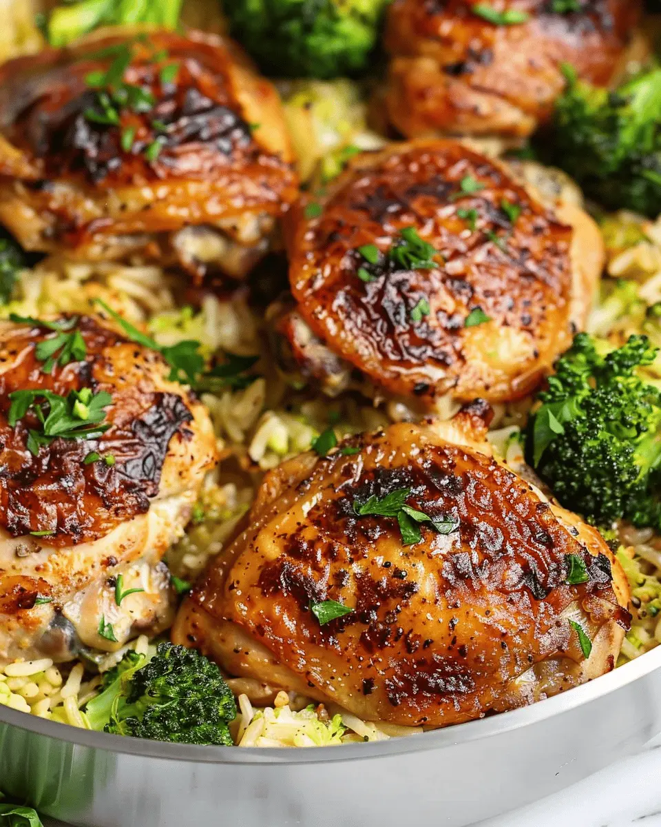 Skillet Chicken Thighs: Easy and Flavorful with Broccoli Delights