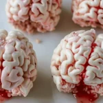 Marshmallow Rice Krispies Halloween Brains