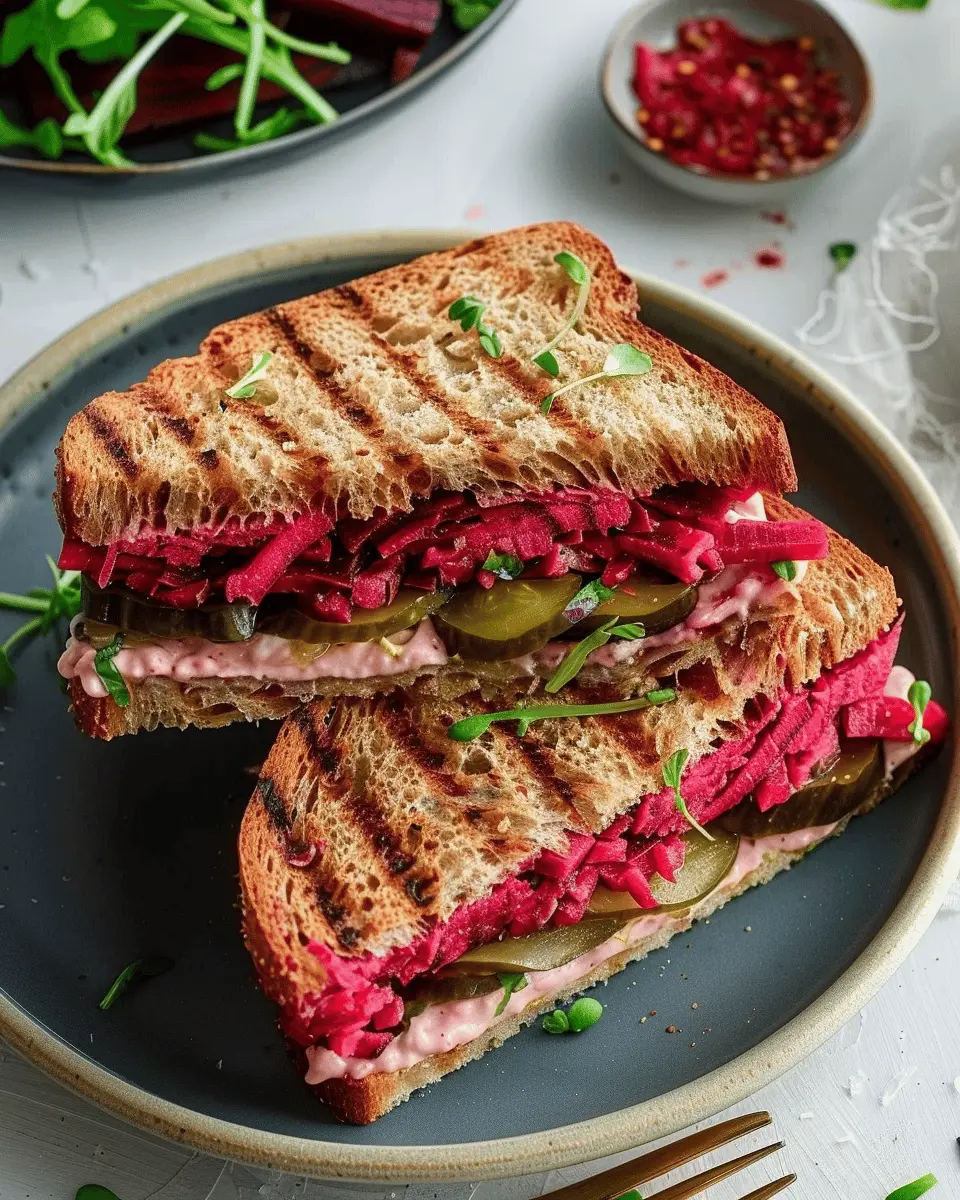 Beetroot and Pickle Sandwich: Easy, Flavorful Twist with Turkey Bacon