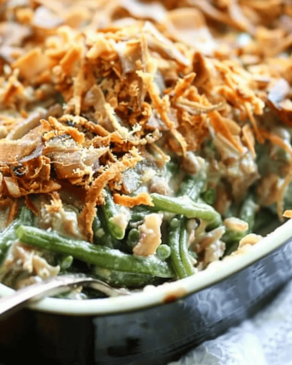 Ultimate Green Bean Casserole: Easy Comfort with Turkey Bacon