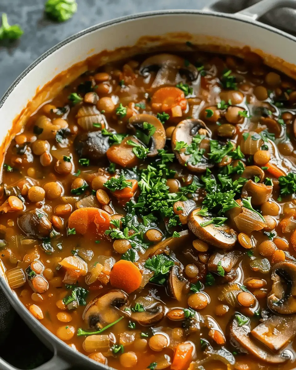 Vegan Lentil Mushroom Stew: Easy Comfort Food for Everyone