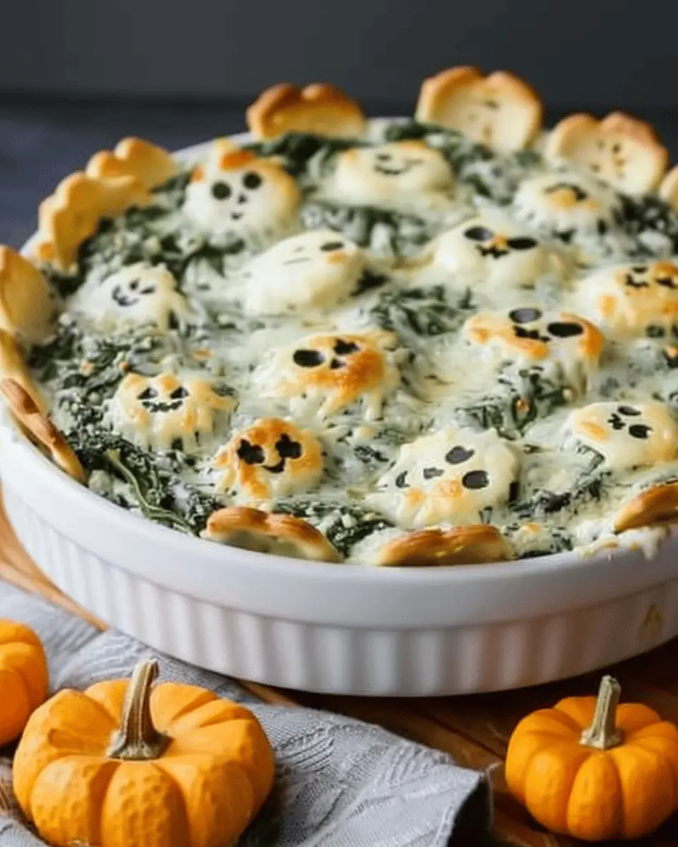 halloween graveyard spinach dip: a spooky and indulgent treat