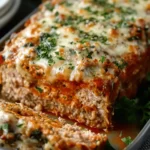 Melt-in-Your-Mouth Garlic Parmesan Chicken Meatloaf