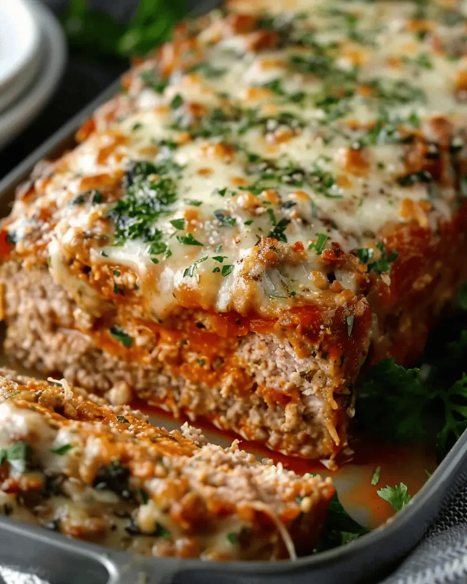 Melt-in-Your-Mouth Garlic Parmesan Chicken Meatloaf Delight