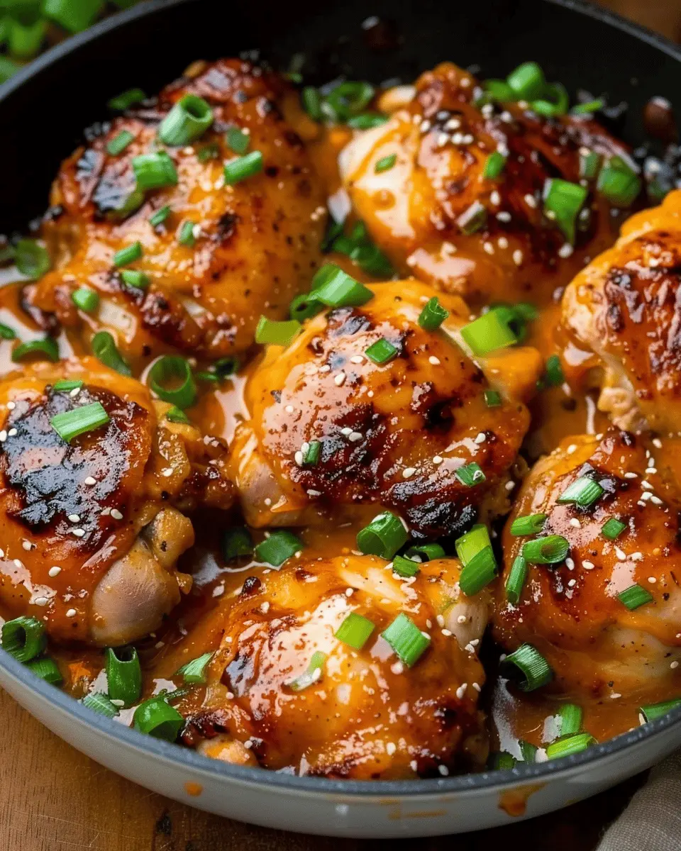 Skillet Bang Bang Chicken Thighs: Juicy & Easy Weeknight Delight