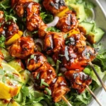 BBQ Chicken Skewer Salad