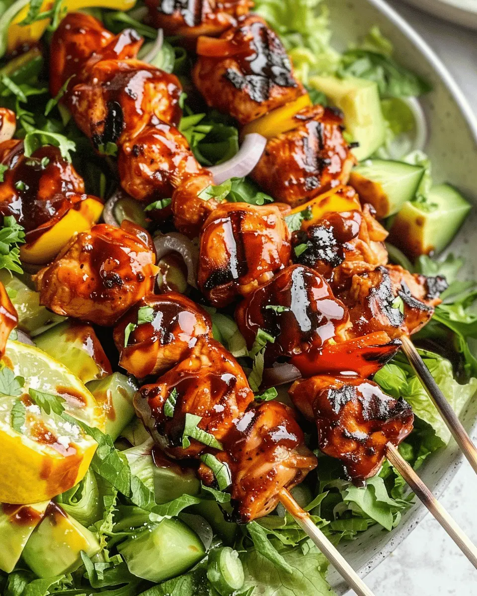 BBQ Chicken Skewer Salad: Easy, Flavorful, and Guilt-Free Delight