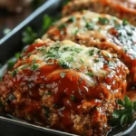 Melt-in-Your-Mouth Garlic Parmesan Chicken Meatloaf
