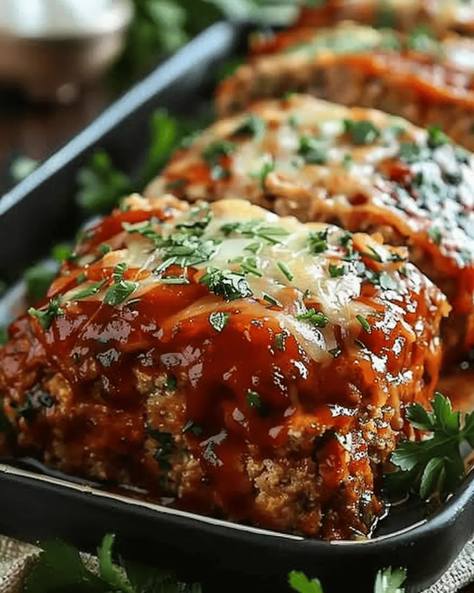 Melt-in-Your-Mouth Garlic Parmesan Chicken Meatloaf with Turkey Bacon