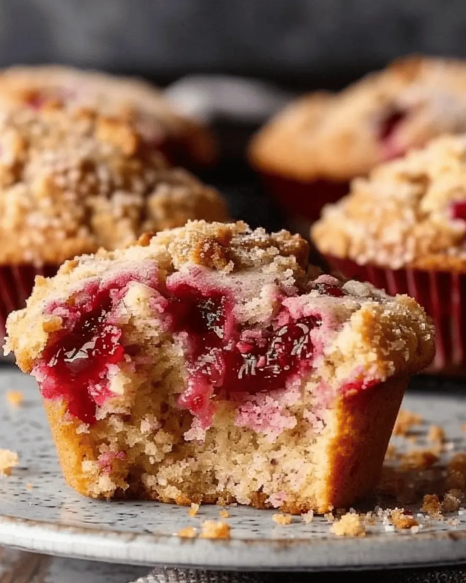 Leftover Cranberry Sauce Coffee Cake Muffins: Easy & Delicious
