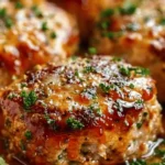 Garlic Parmesan Chicken Meatloaf