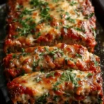 Melt-in-Your-Mouth Garlic Parmesan Chicken Meatloaf
