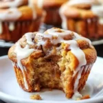 Pumpkin Cinnamon Roll Muffins