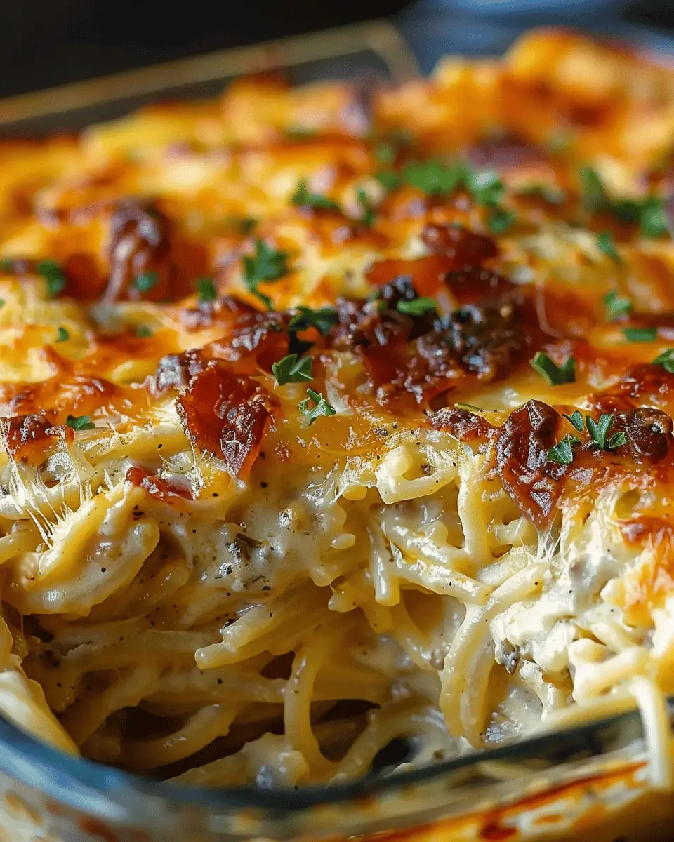 Creamy Southern Spaghetti Bake: Indulgent Comfort Food Recipe