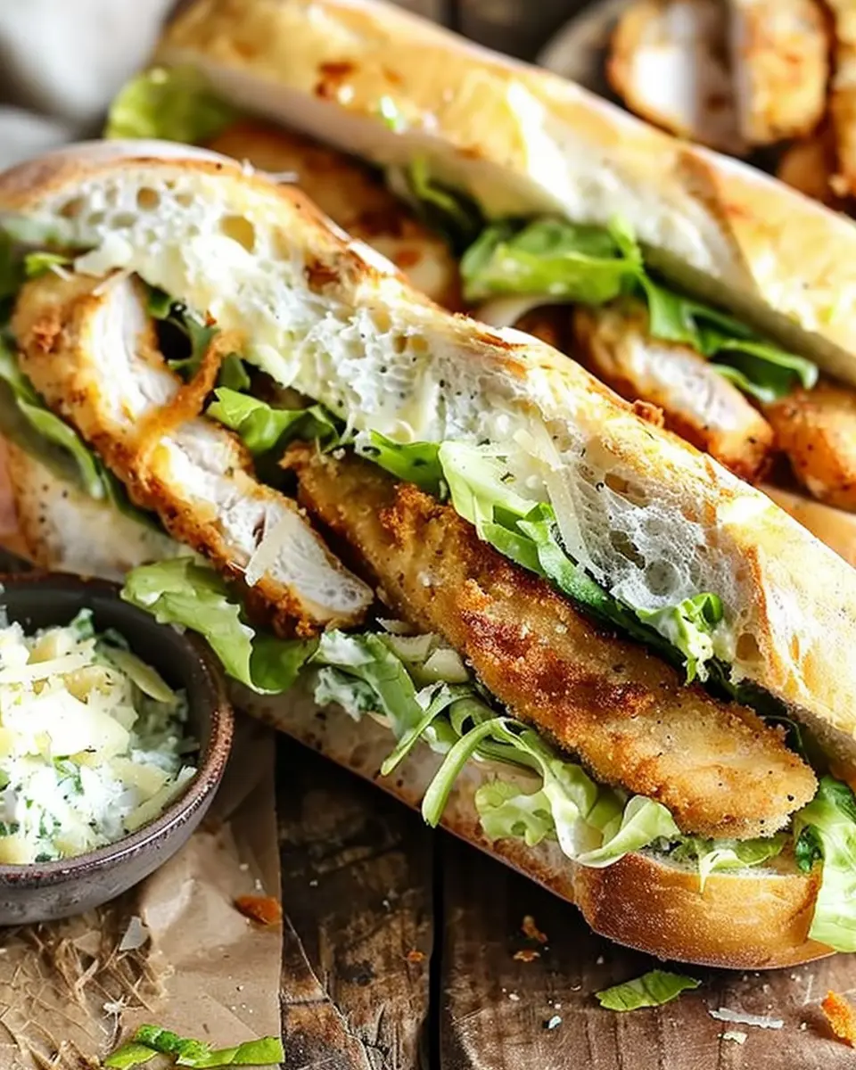 Chicken Caesar Sandwiches with Turkey Bacon: A Flavorful Twist