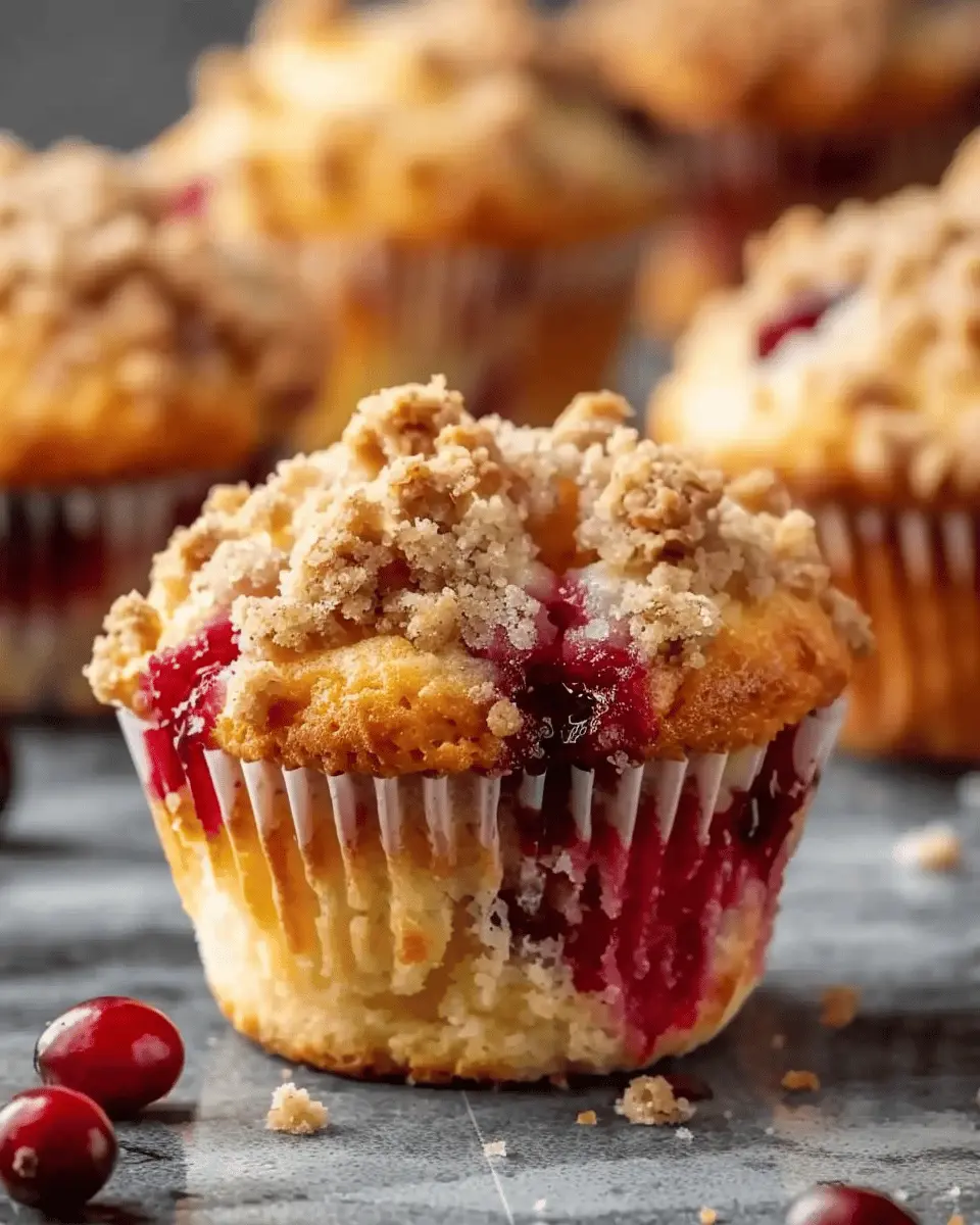 Cranberry Orange Muffins Recipe with Streusel Topping: The Best Treat