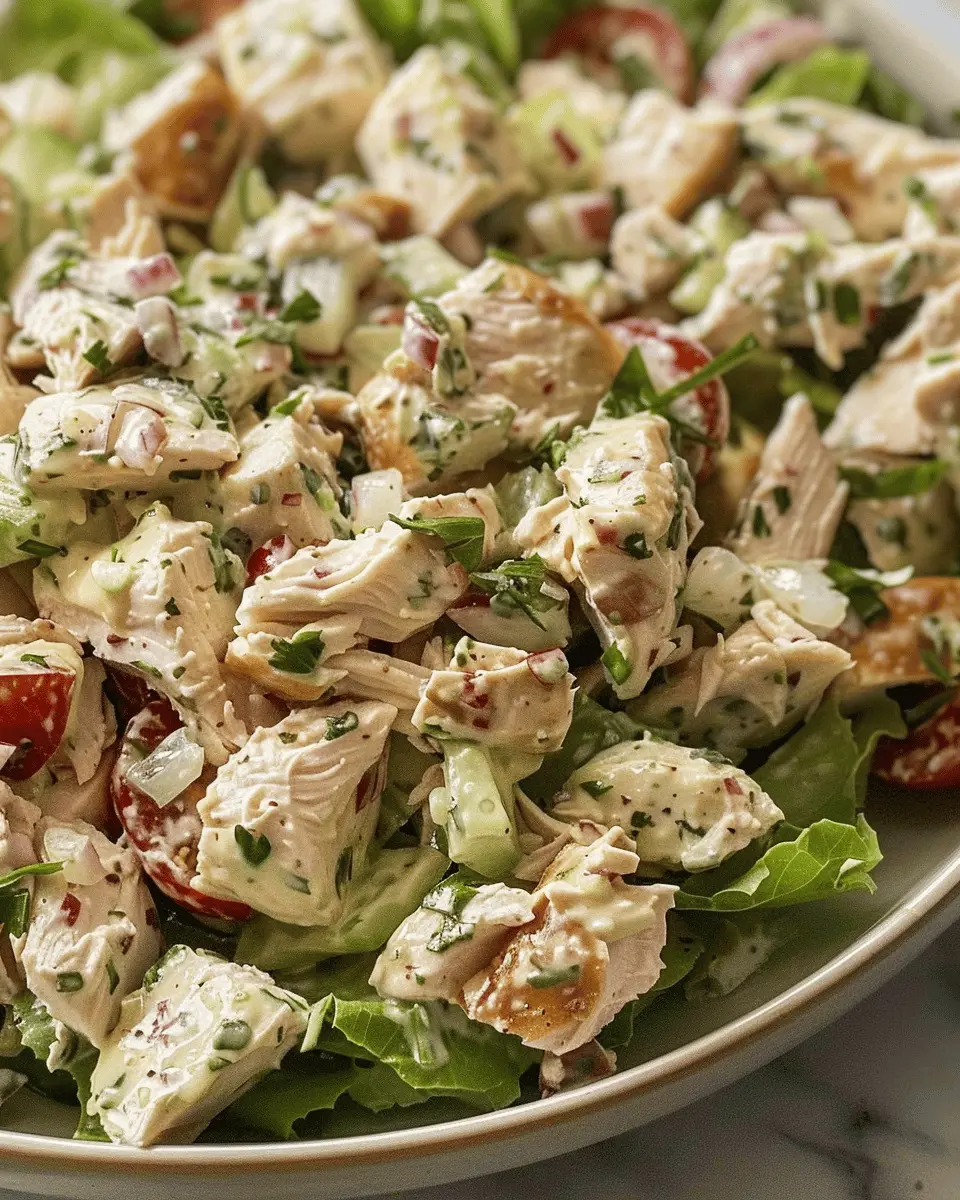 Classic Chicken Salad with Turkey Bacon and a Healthy Twist