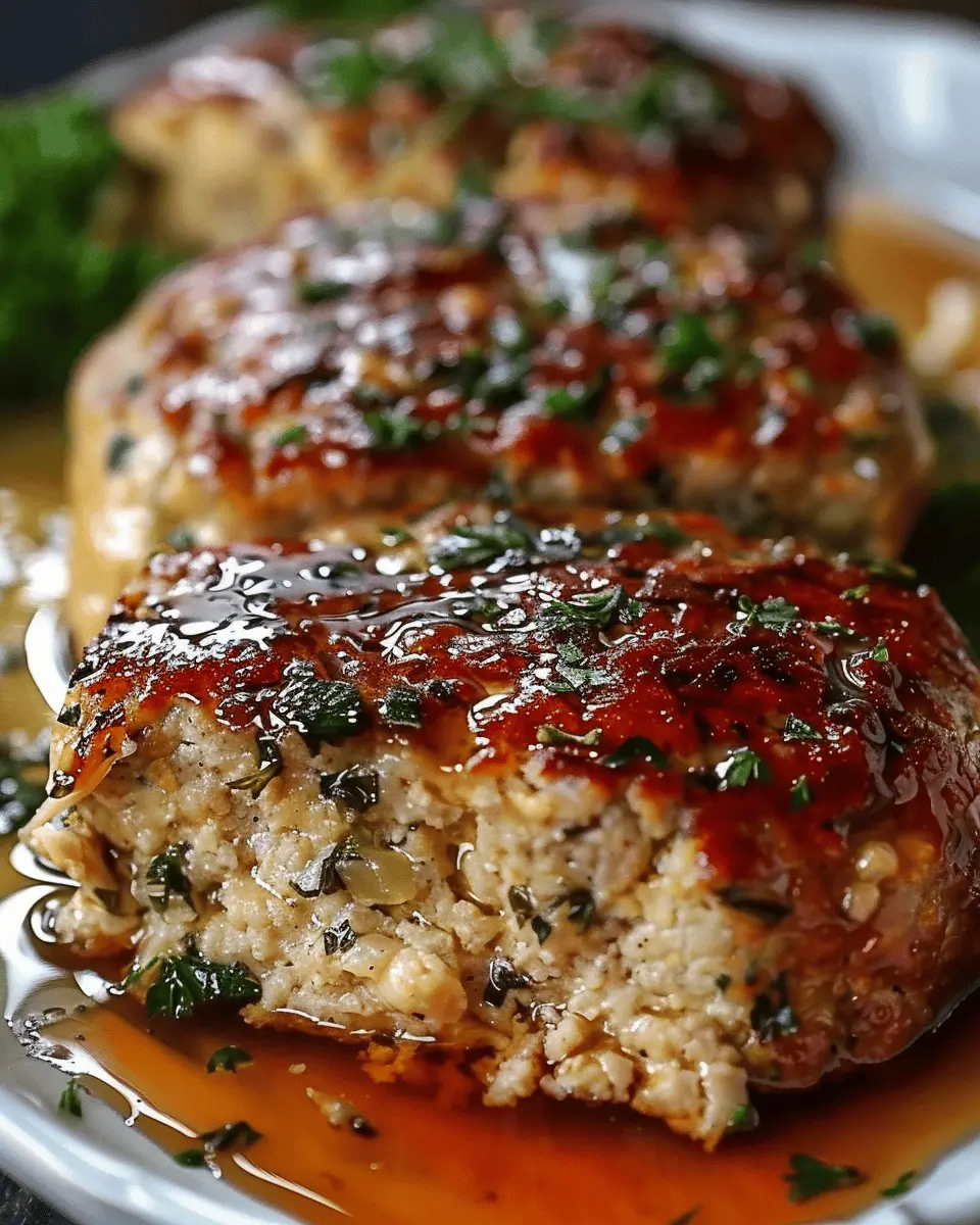 Garlic Parmesan Chicken Meatloaf: Juicy &amp; Flavor-Packed Delight
