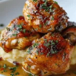 Smothered Chicken Thighs Gravy