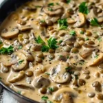Lentil Mushroom Stroganoff