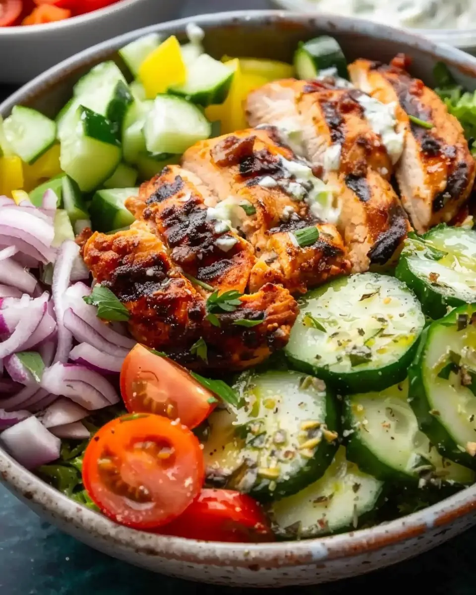 Greek Chicken Bowls: Easy and Flavorful Homemade Delight