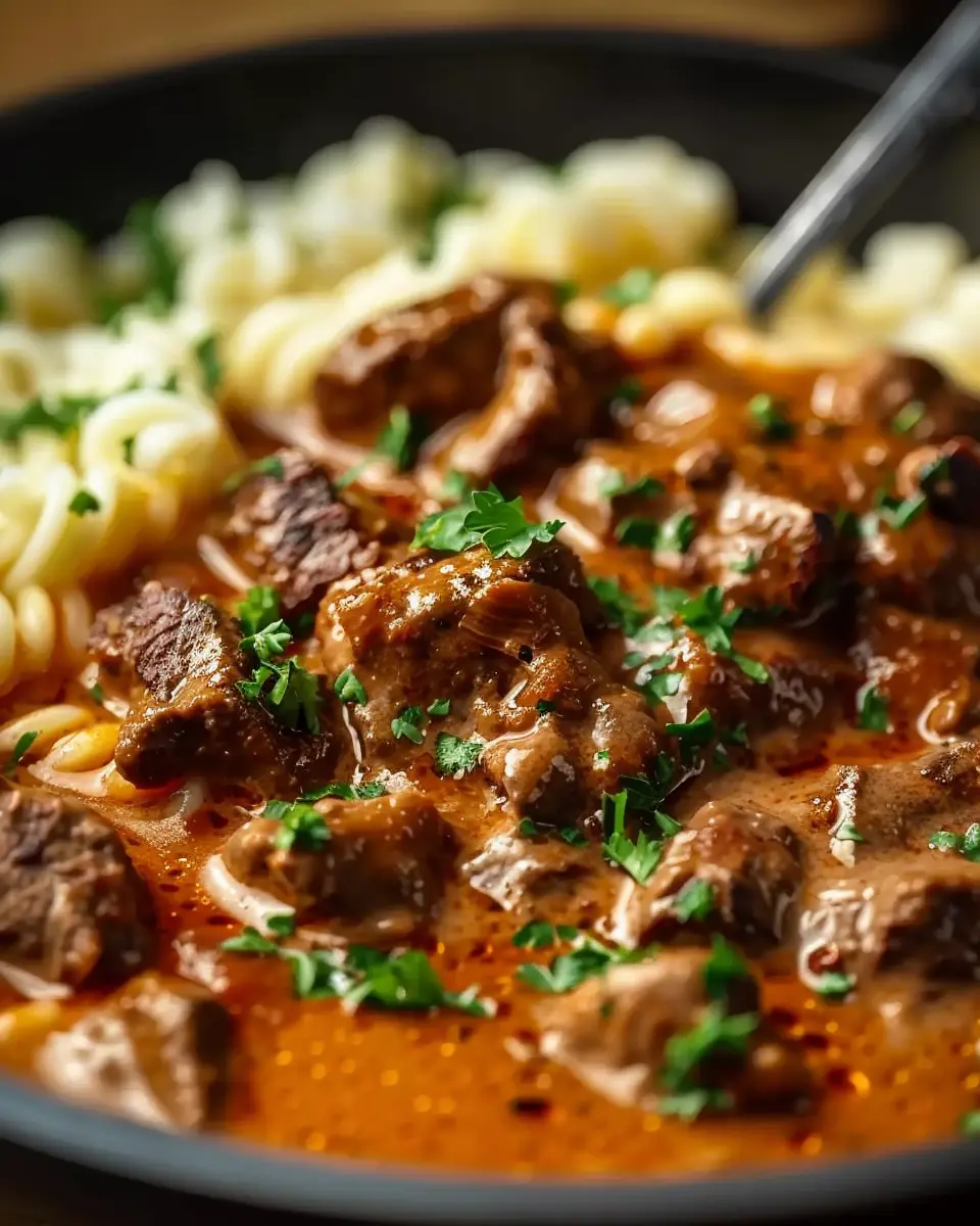 Creamy German Goulash with Turkey Bacon: A Comforting Delight