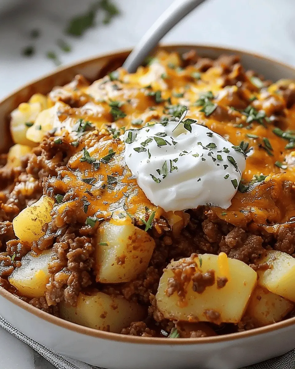 Ground Beef and Potatoes Casserole: Easy Comfort Food Delight