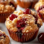 Cherry Cobbler Muffins
