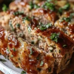 Juicy Garlic Parmesan Chicken Meatloaf