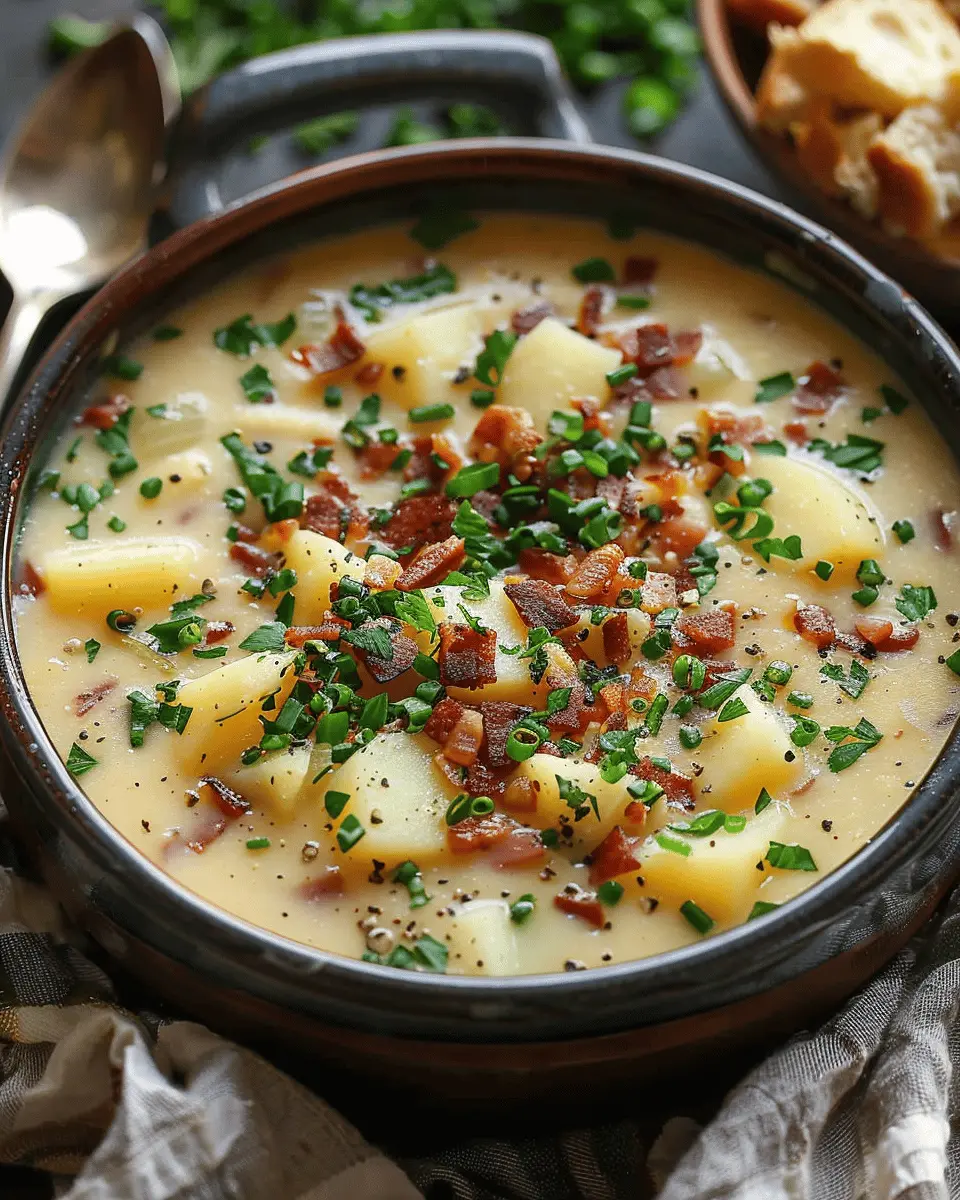 Outback Potato Soup: Creamy Comfort with Turkey Bacon &amp; Chicken Ham