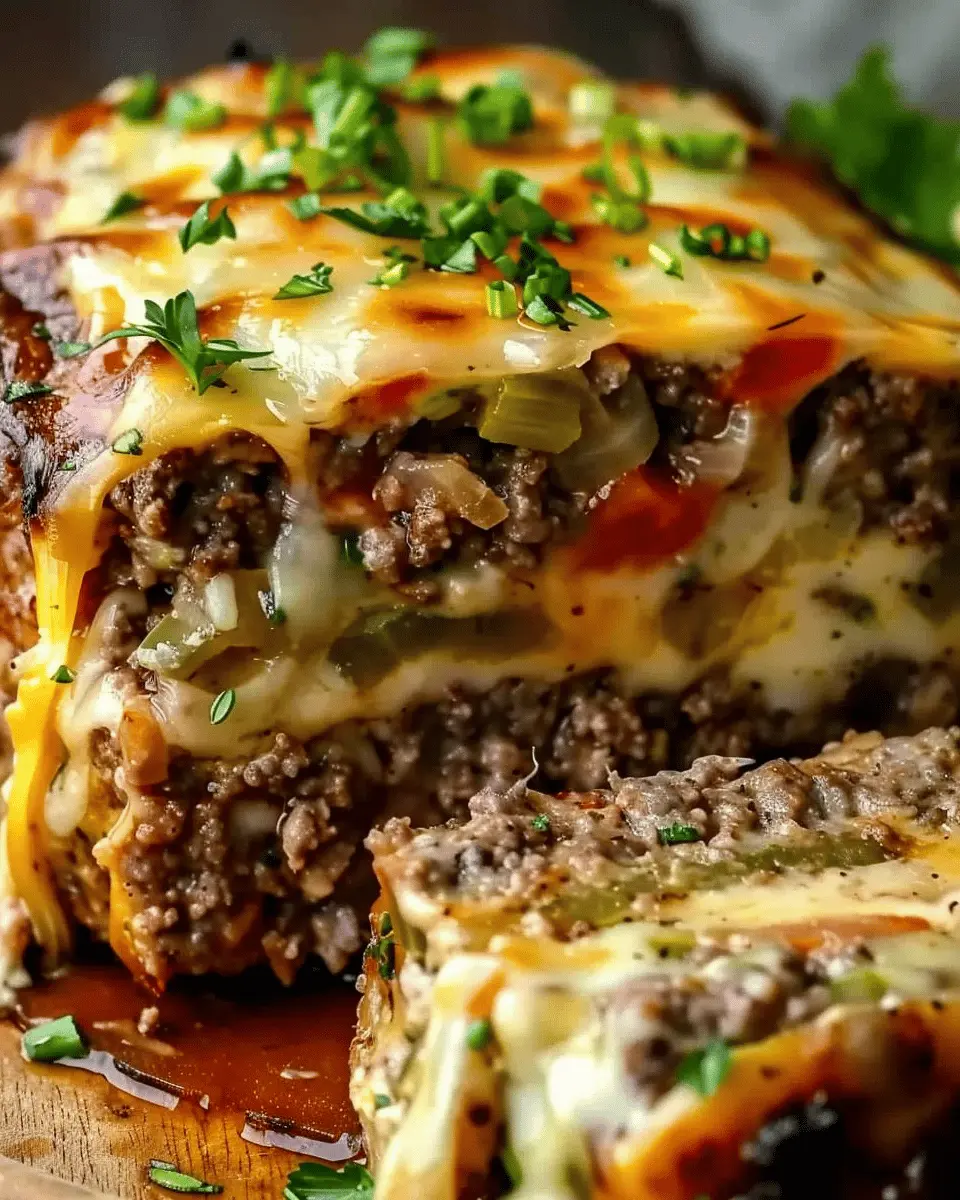 Philly Cheesesteak Meatloaf: A Juicy Twist with Turkey Bacon