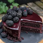 Blackberry Velvet Gothic Cake