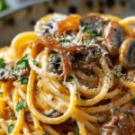 Pumpkin & Mushroom Spaghetti