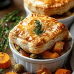Roasted Autumn Vegetable Pot Pies