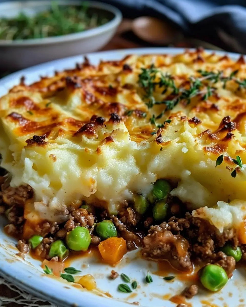 Easy Shepherd’s Pie Casserole with Turkey Bacon and Chicken Ham