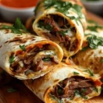 French Dip Tortilla Roll Ups