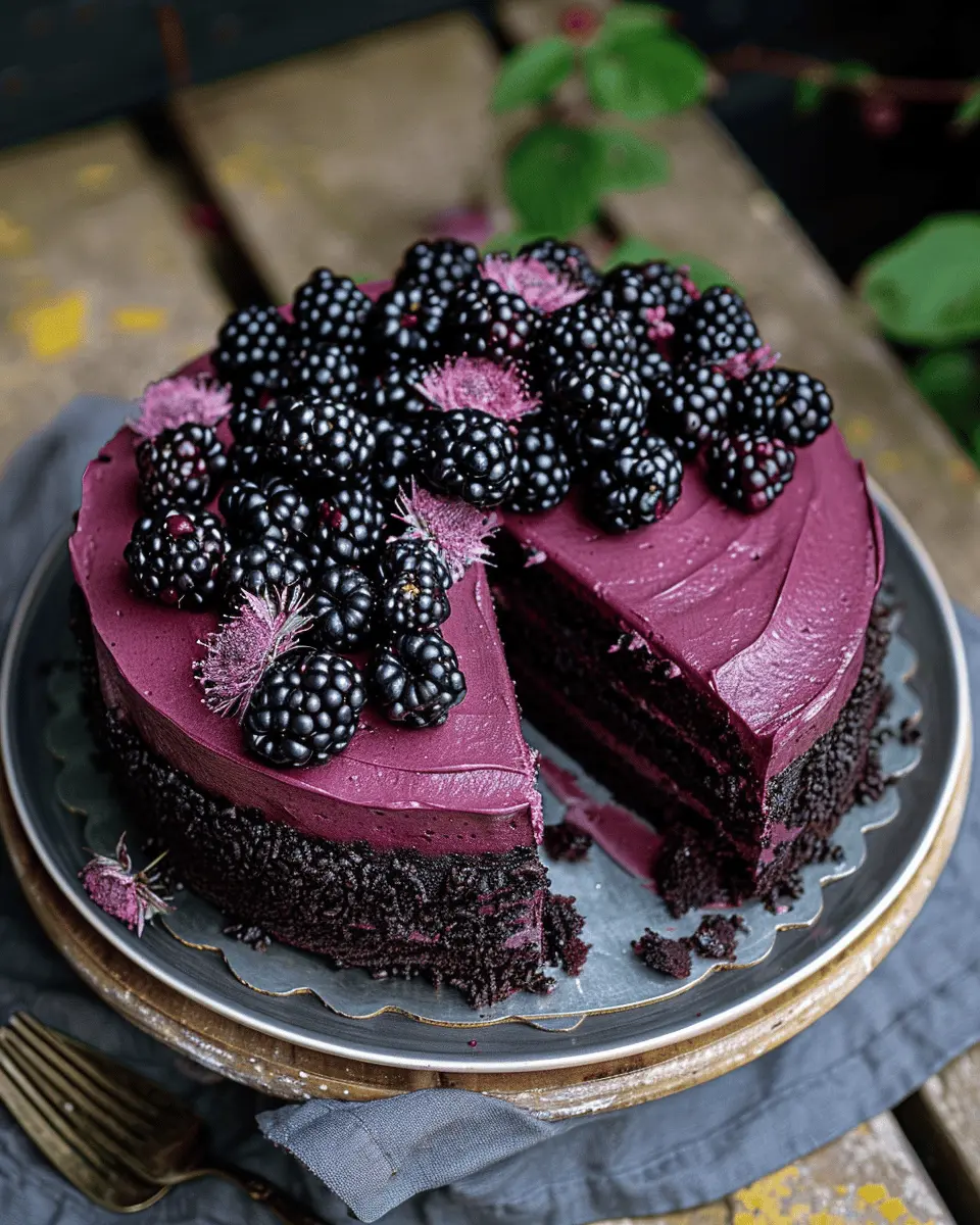 Blackberry Velvet Gothic Cake: Easy Indulgence for Home Bakers